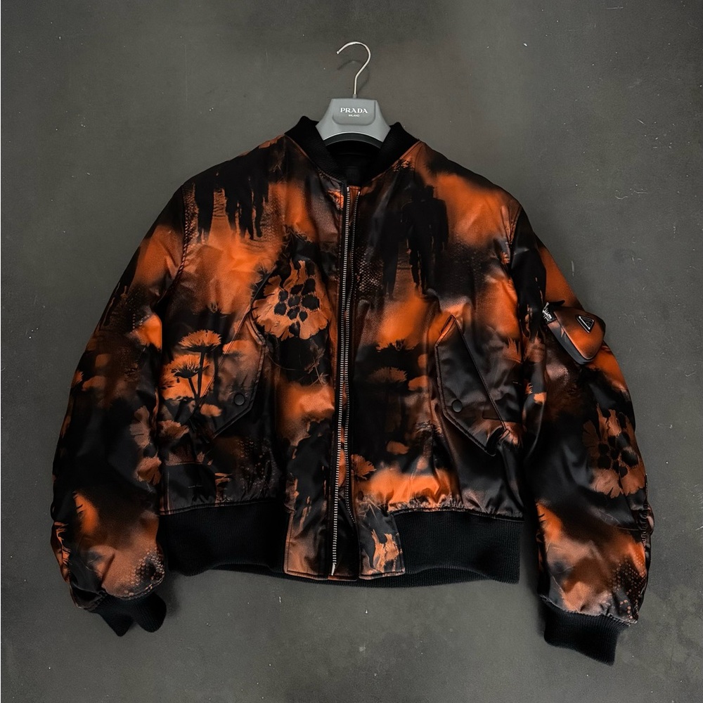 Prada Vibrant Black and Orange Jacket
